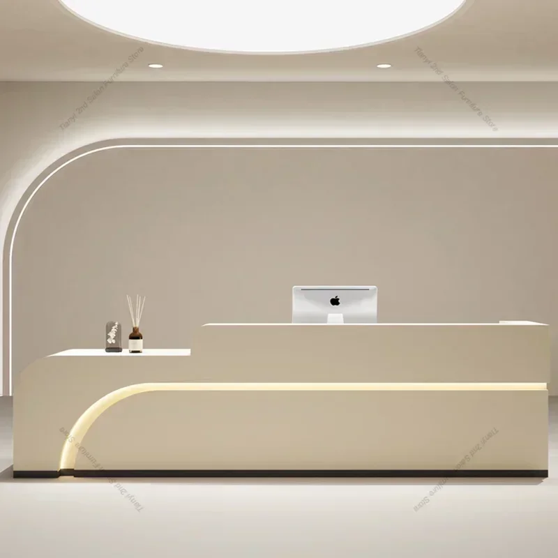 

Nordic Simplicity Reception Desks Beauty Salon Medical Dental Clinic Reception Desks Clothing Store Furniture Receptionen HBRD