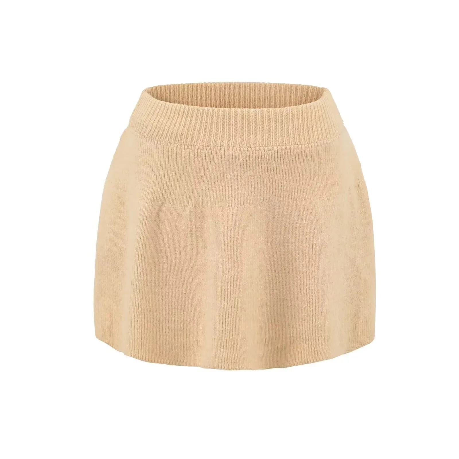 2025 Autumn New Sweet And Spicy Knitted Set Versatile College Style Age-Reducing Slimming High-Waisted A-Line Skirt Short 9ZEU