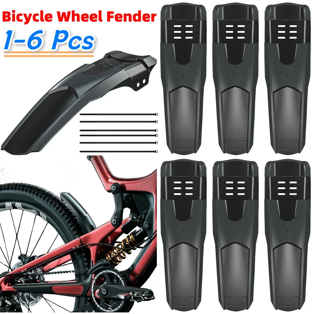 

1-6 шт., крыло велосипедного колеса, горный велосипед, универсальный передний и задний пластиковый брызговик, набор крыльев для аксессуаров для верховой езды