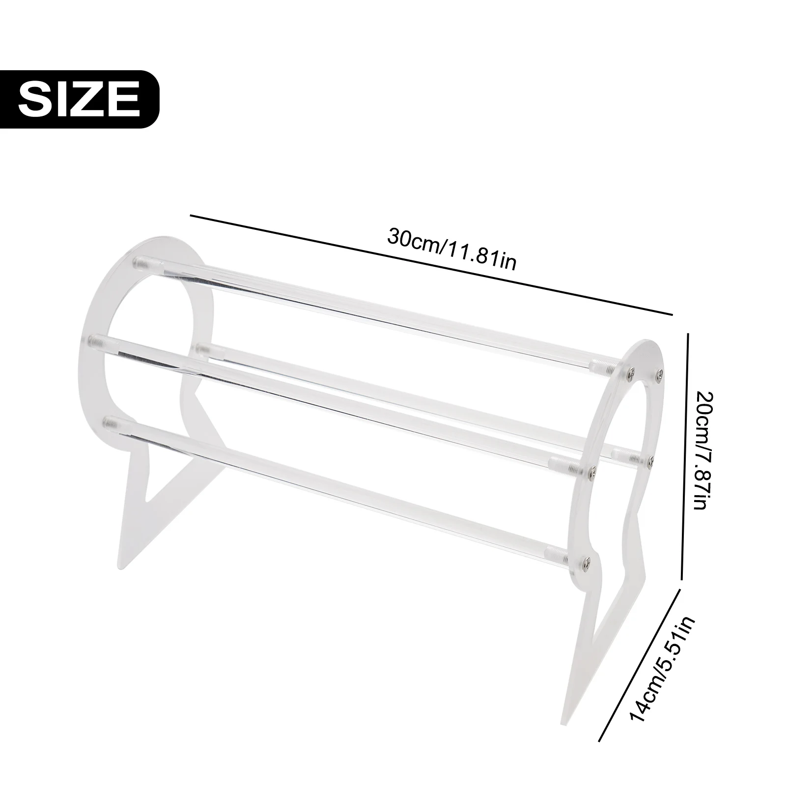 Accessories Headband Holder for acrylic Clear Display Headband Holder Organizer Stand Storage Transparent Brand New