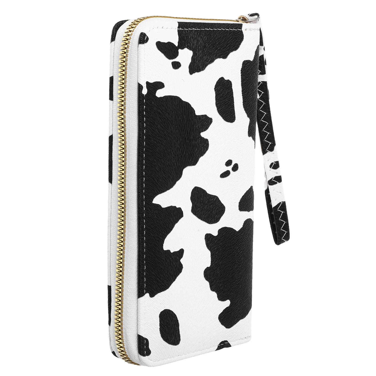 

Multi-compartment Wallet Ladies Cow Print Wallets for Women Portable Purse Summer Stuff Zipper Lady Miss