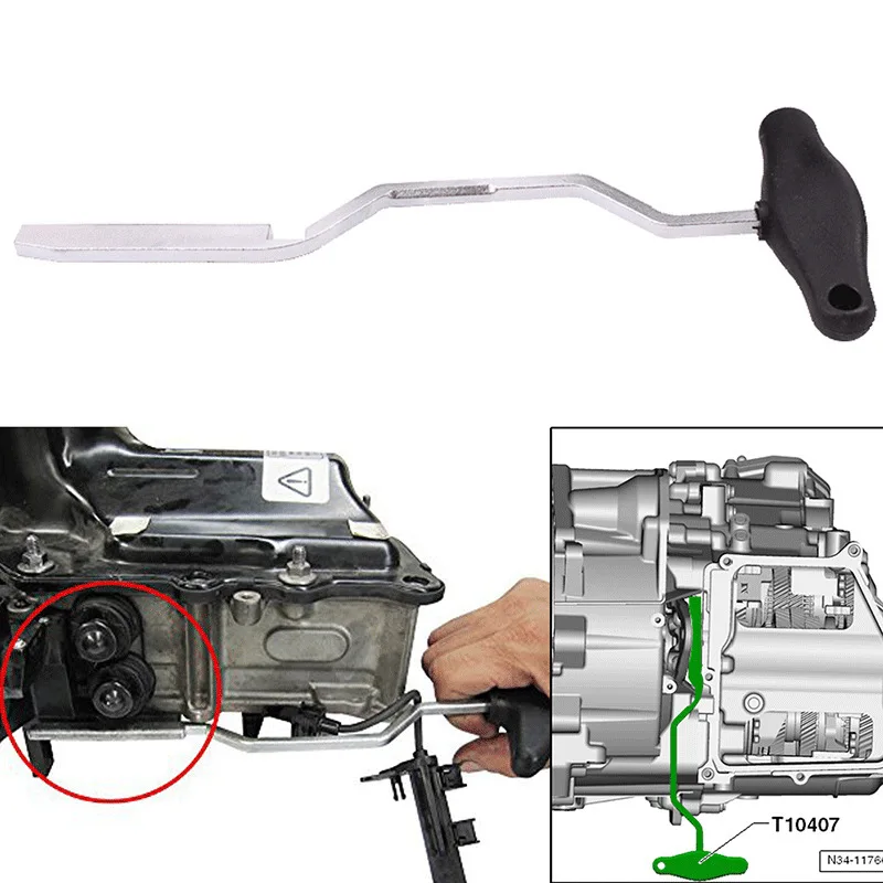 1pcs For AUDI VW DQ200 0AM DSG 7-Speed Gearbox Assembly Lever Tool Direct Shift T10407 Fits New Rea