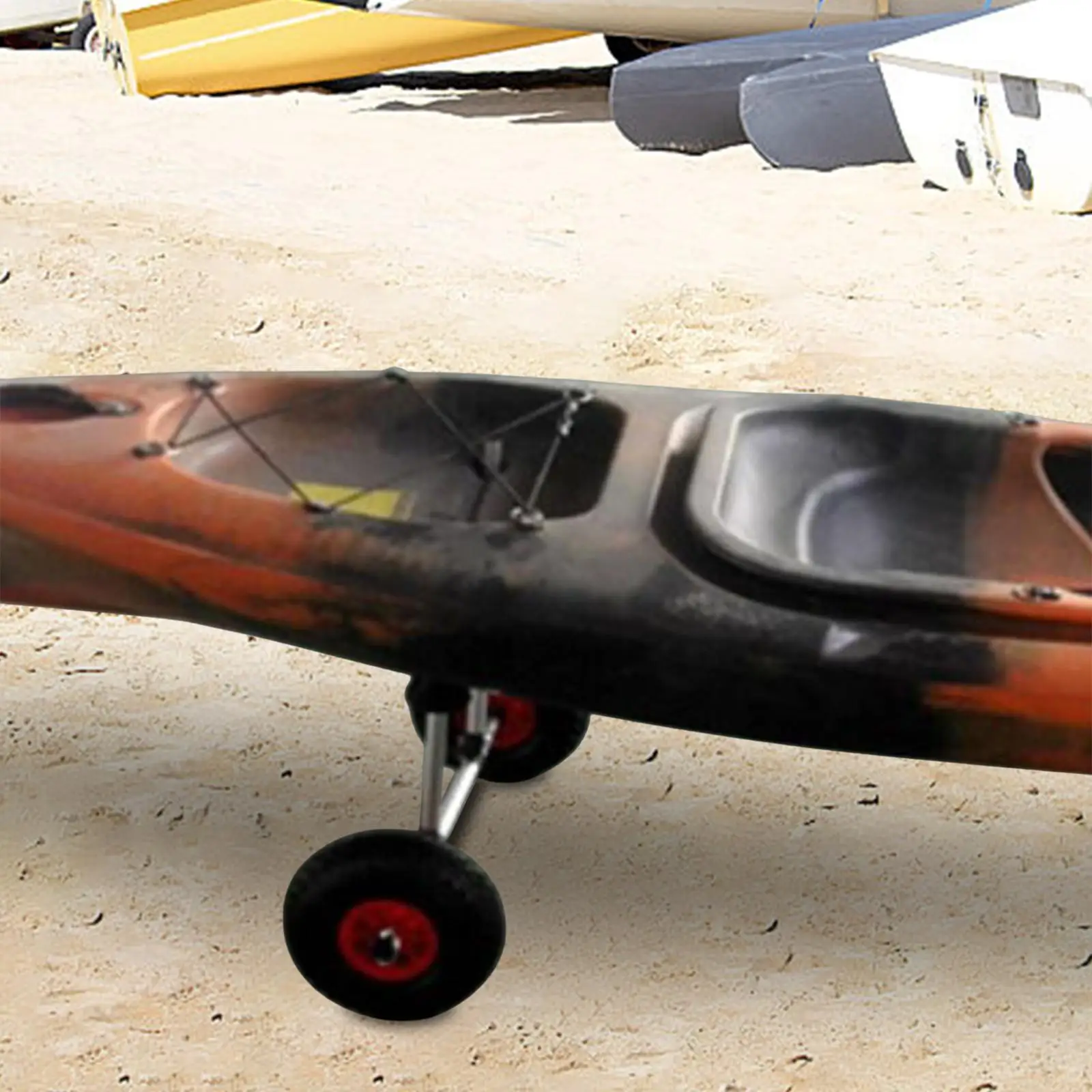 عربة كاياك عربة النقل قوي الجلوس على الجزء العلوي مع عجلات كاياك دوللي عربة الزورق الناقل للزوارق مع ثقوب كاياك