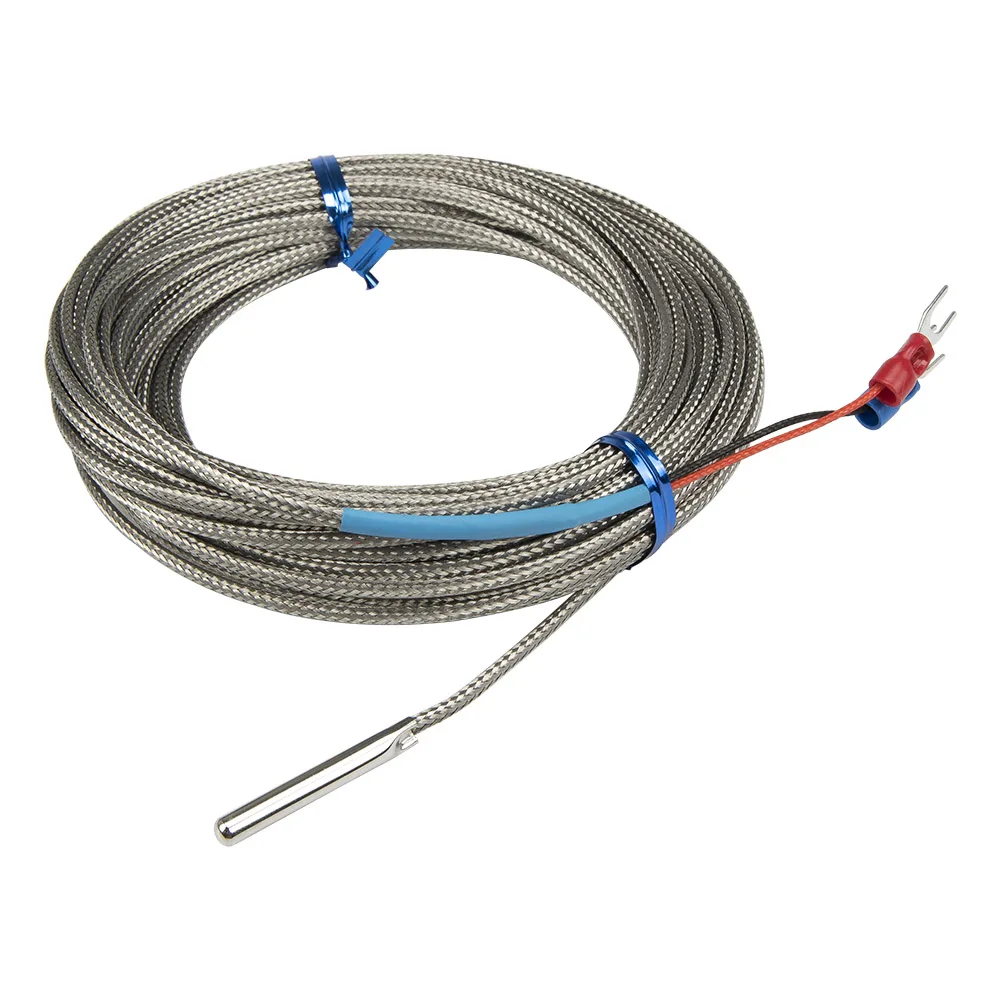 FTARP02 K E type 10m metal screening cable polish rod probe head thermocouple temperature sensor