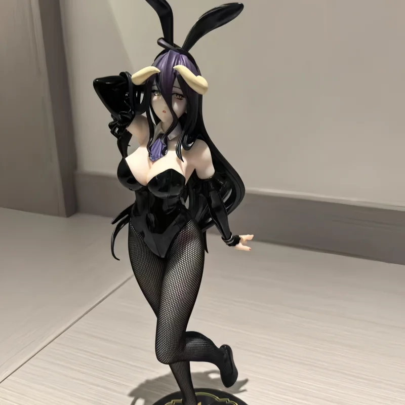 In Voorraad FuRyu BiCute Konijntjes Figuur OVERLORD Albedo Zwart Model Animatie Figuur Model Collectie Desktop Ornamenten Speelgoed Geschenken