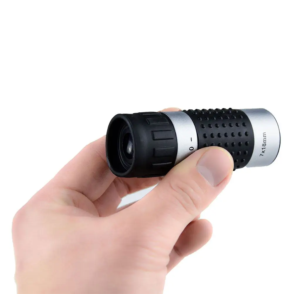 7x18 Portable Golf Monocular Telescope with Angle Slope Correction 18Mm Objective Lens High Precision Distance