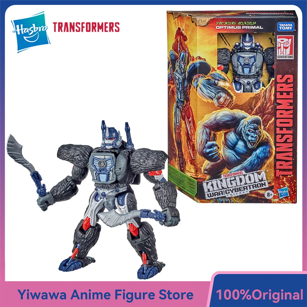

[В наличии] Hasbro Transformers War for Cybertron Kingdom Optimus Primal 18 см Лидерный класс Коллекционная аниме-фигурка Модель игрушки