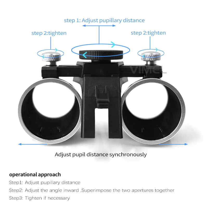 5w Dental loupes 4.0x 5.0x 6.0x Binocular Surgical Loupes Dental Loupe with 5W Headlight Head Lamp  Binocular Magnifying Glass