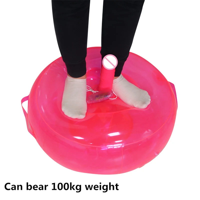 Unisex! Inflatable Round Cushion Can Put In Dildo or Vagina Easy To Store Sex Furniture Couples Flirting Adult Games 3P Sex sofa