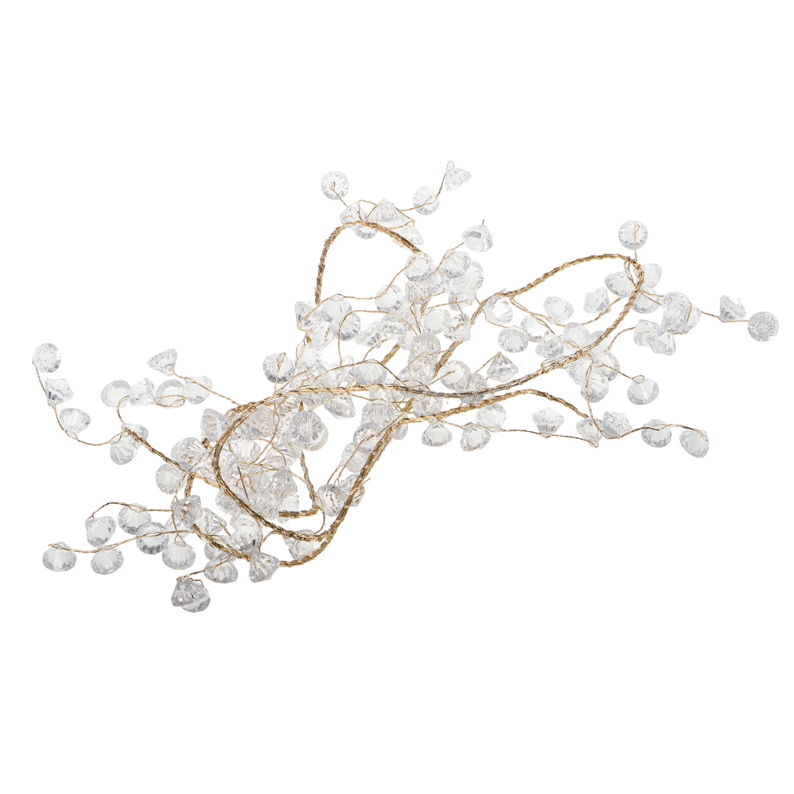 

Acrylic Crystal Garland Strands Clear Beaded Garland Transparent Xmas Party Supplies Christmas Tree Decor Hanging Icicles Drop