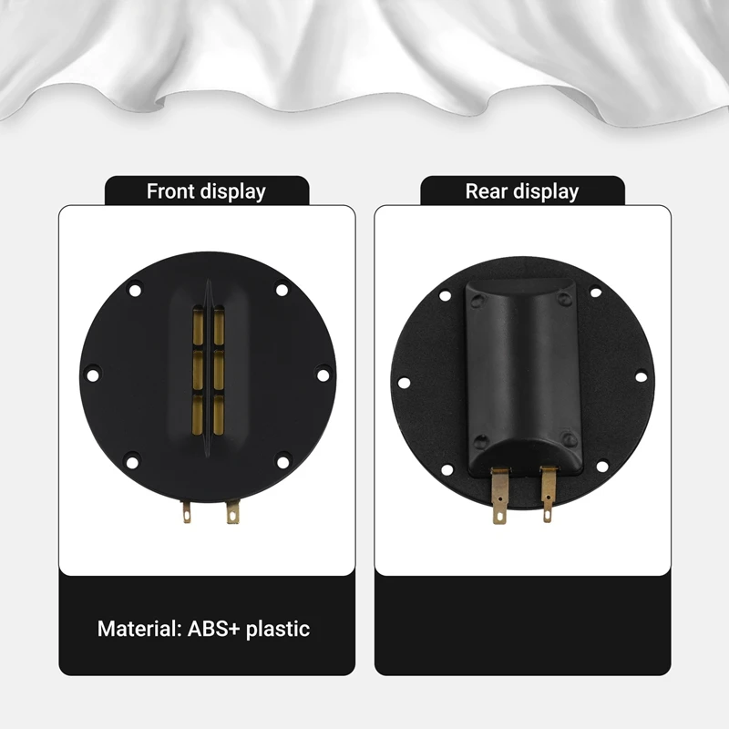 VVNB-4Pcs cuernos Tweeter neumático de 4 pulgadas cinta de aluminio Tweeter cinta altavoz para cinta Tweeter cabezales de Tweeter cuernos