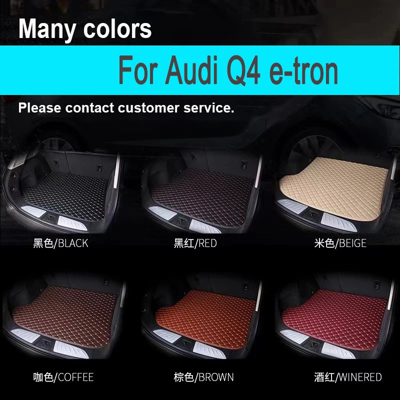 

Car Floor Mats For Audi Q4 e-tron 2022 2023 2024 Full coverage Car Trunk Mat Cargo Liner Carpet Car Interior Accessories