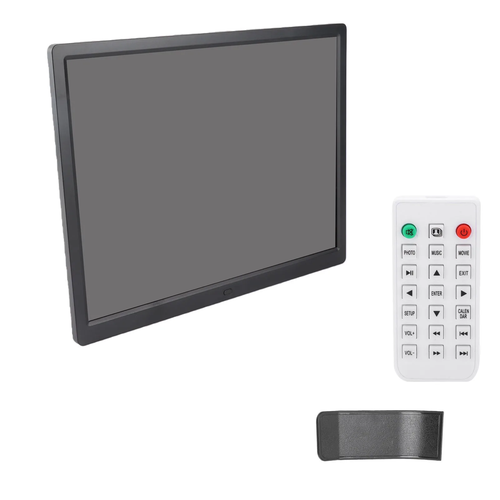 15in HD Digital Photo Frame 1024x768 Resolution Support MP3/MP4/Image Playback Digital Photo Frame with Remote Controller