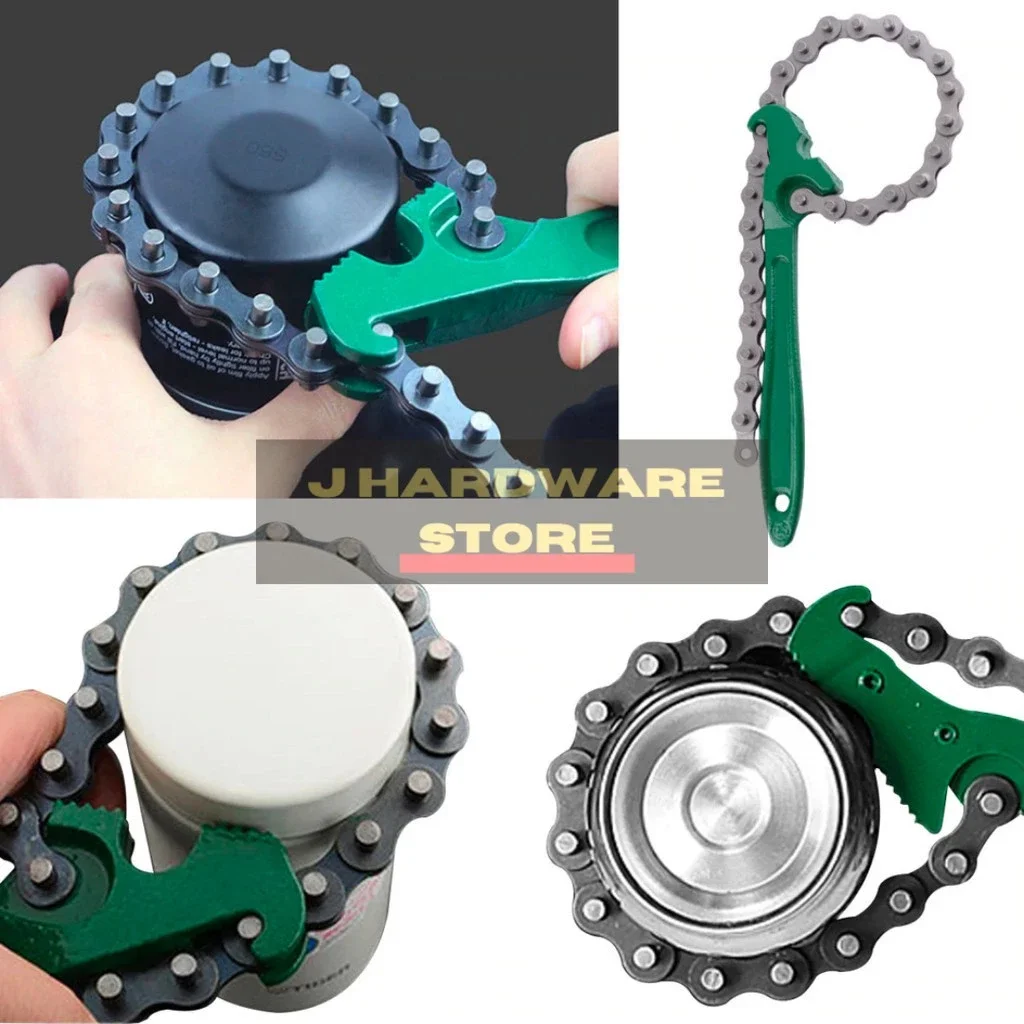 12 Inch Chain Filter Wrench Oil Machine Filter Strap Non Slip Multifunction Pipe Fittings Tool Belt Strap Wrench For Plumbing