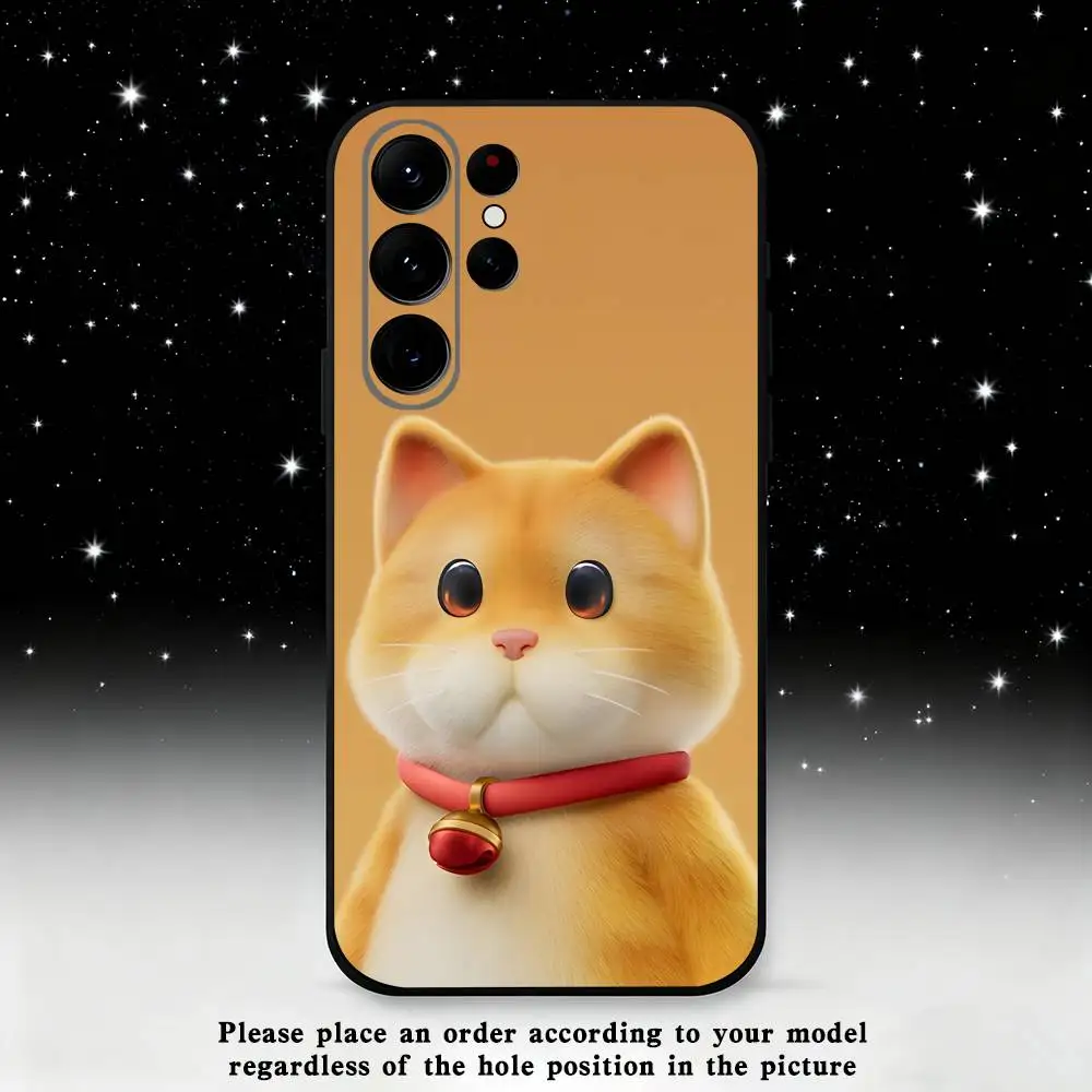 Funda de teléfono de juego Party A-Animals para Samsung S25,S24 Ultra,S20,S30 plus,S22 plus,S23,S30 Ultra 5G, carcasa negra de silicona