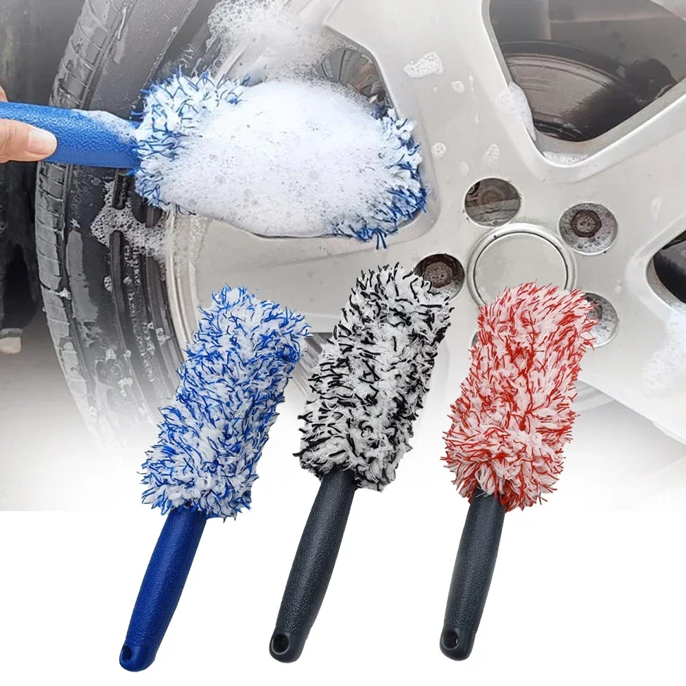 

Car Wash Brush Microfiber Tire Scrubber Wheel Rim Brush Trunk Motorcycle Dust Remover Detailing Clean Tool Car Cleaning Tools