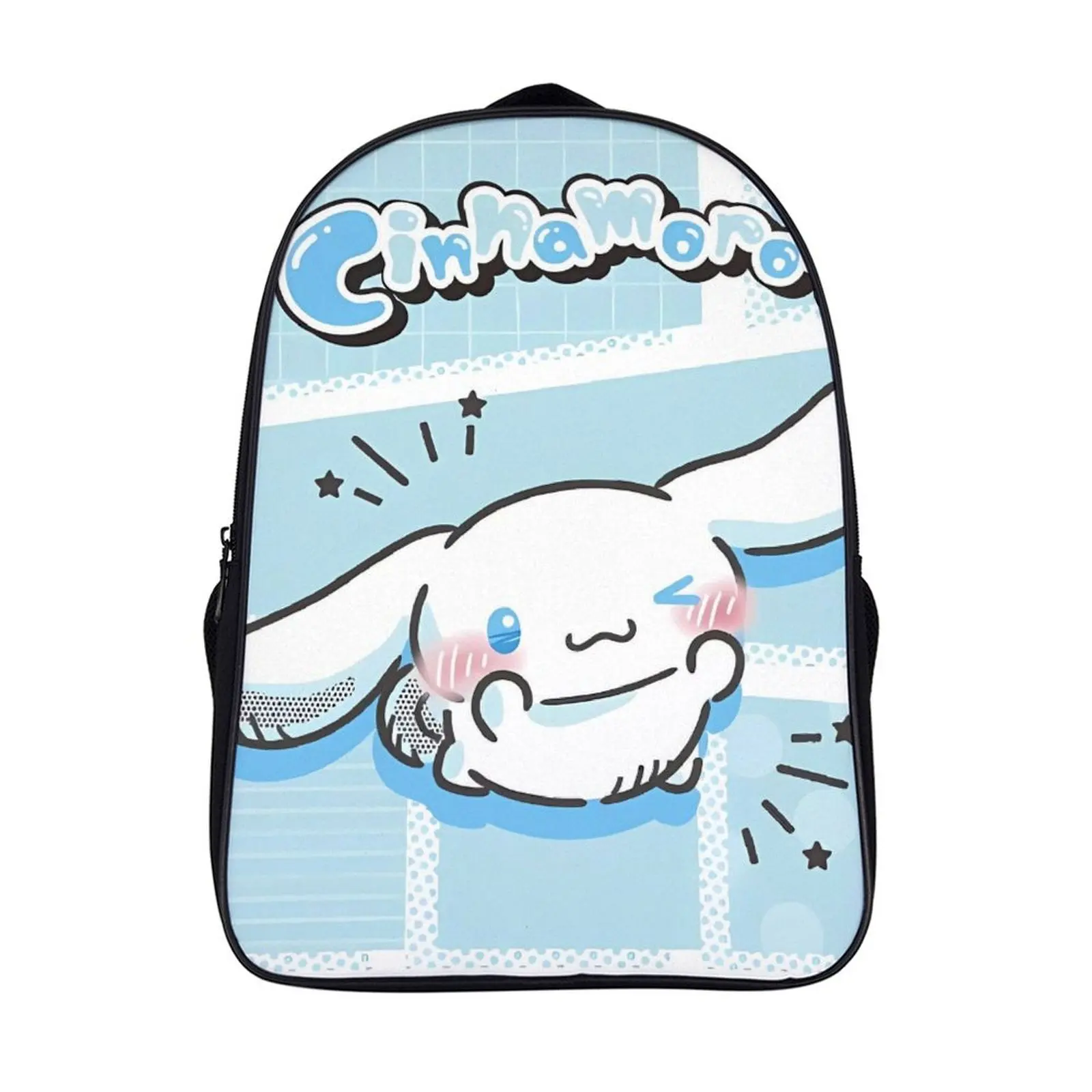 

Fashion Student's Backpack Cartoon Sanrio Cinnamoroll School Bag 16 Inch 2 Compartment Backpack Student Schoolbag