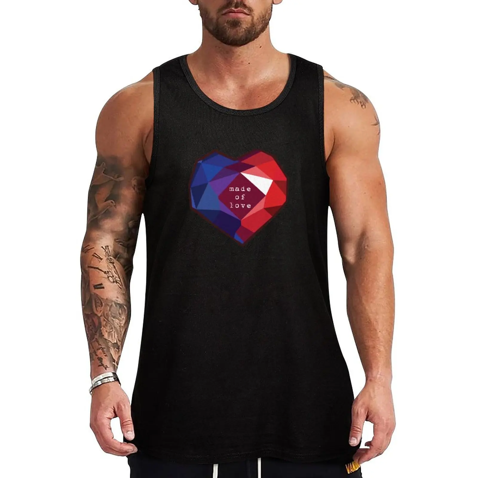 Garnet--Made of Love Tank Top gym shirts t-shirts for men summer clothes men 2024