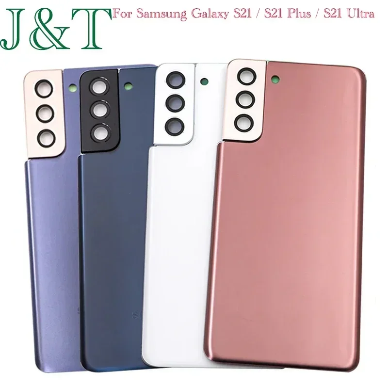 For Samsung Galaxy S21 Plus / S21 Ultra G998 Battery Back Cover S21 Rear Door Glass Panel Chassis Housing Case Add Camera Lens