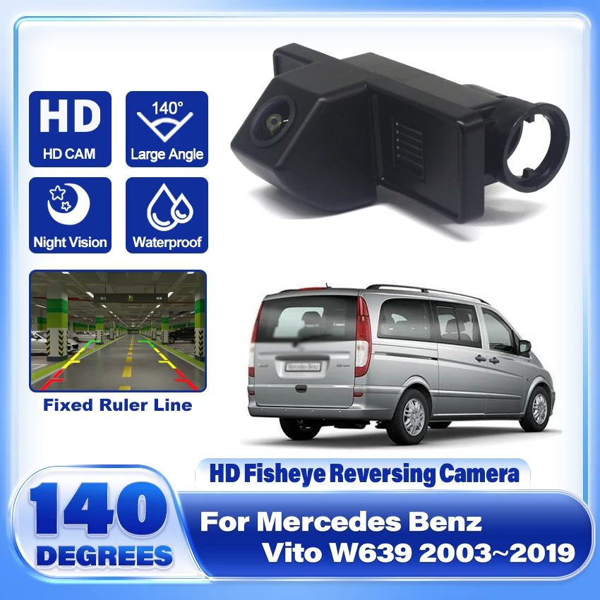 HD Night Vision For Mercedes Benz Vito W639 2003~2017 2018 2019 Vehicle Rear View Reverse Camera Waterproof high quality RCA