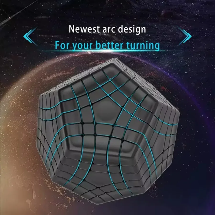 [JudyCube] Diansheng Galaxy Gigaminx magnétique 5x5 Megaminx M Cube magnétique magique Cube de vitesse dodécaèdre hétéromorphe