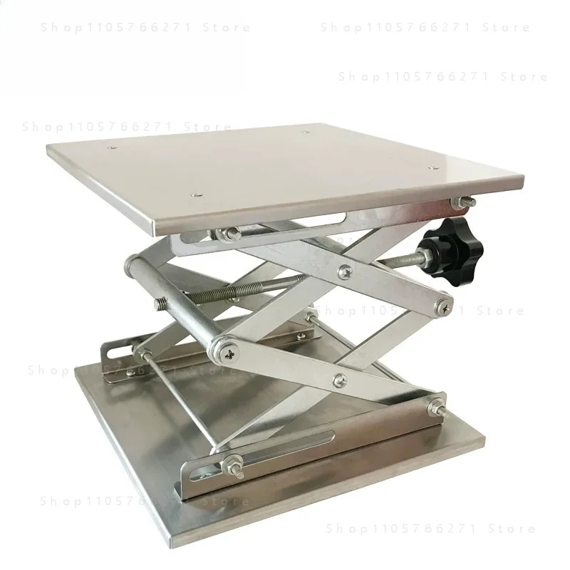 Stainless Steel Lift Table Micro 250*250mm 300*300MM Small Manual Platform for Laboratory