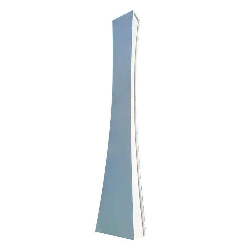 Outdoor metal park scenic spot, large landscape sculpture, stainless steel spiritual fortress sculpture