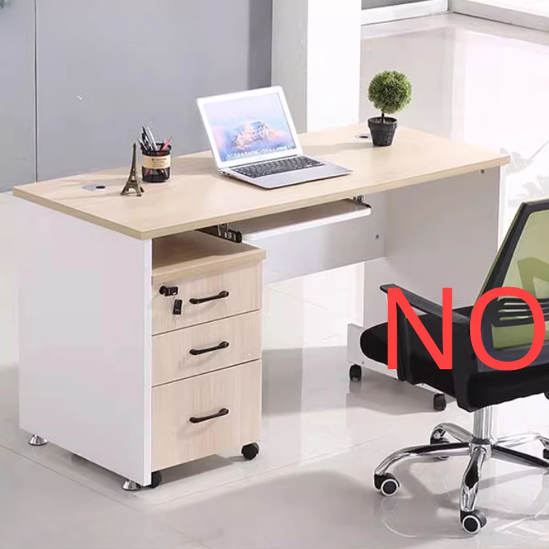 Cabinet Drawer Office Desks Simplicity Modern Computer Single Person Office Desks Assemble Simple Escritorios Furniture QF50OD