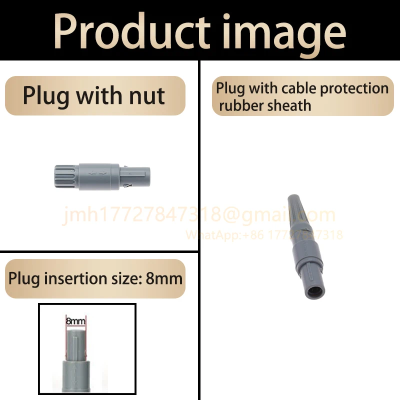 0P M10 PAG PKG Medical Circular Plastic Plug Socket Push-Pull Self-Locking Connector 2 3 4 5 6 7 9 Pin