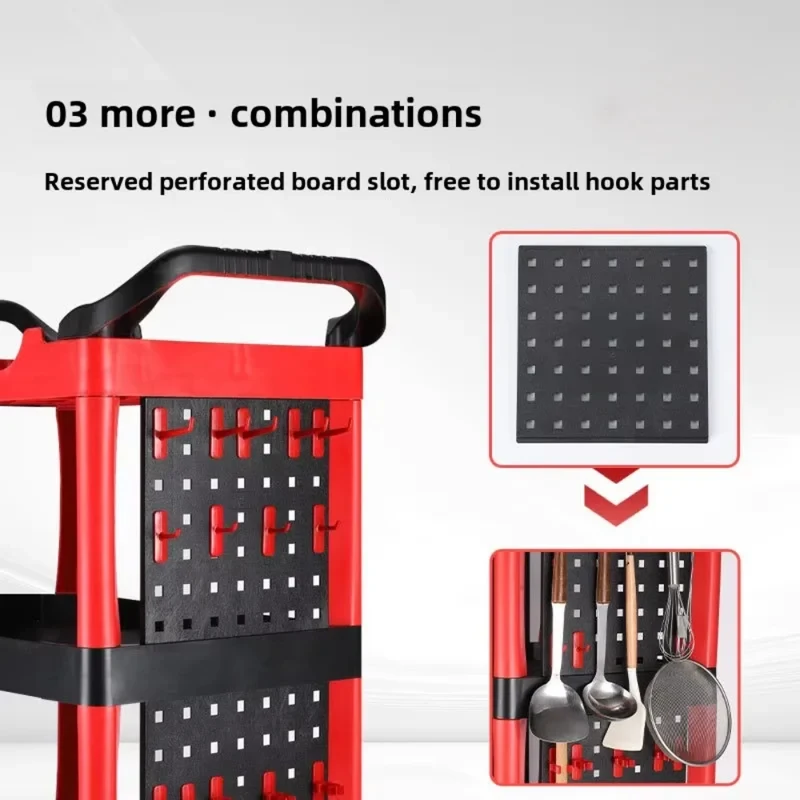 Portable Cost-Effective Metal Plastic Wash Storage Car Detail Tool Trolley