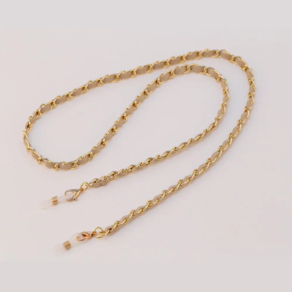 

Neck Strap Rope Alloy Temperament PU Necklace Glasses Chain Women Eyeglasses Accessories Korean Style Chain Mask Chain