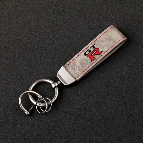 Per Nissan GTR JDM R32 R33 R34 Con Logo Accessori Auto Portachiavi Auto In Pelle Fibbia A Ferro di Cavallo Gioielli