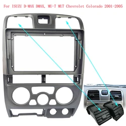 For ISUZU D-MAX/MU 7 CHEVROLET COLORADO 2001-2005 Dash Panel Fascia Cable Adapter Android Car Radio Stereo Frame Kit