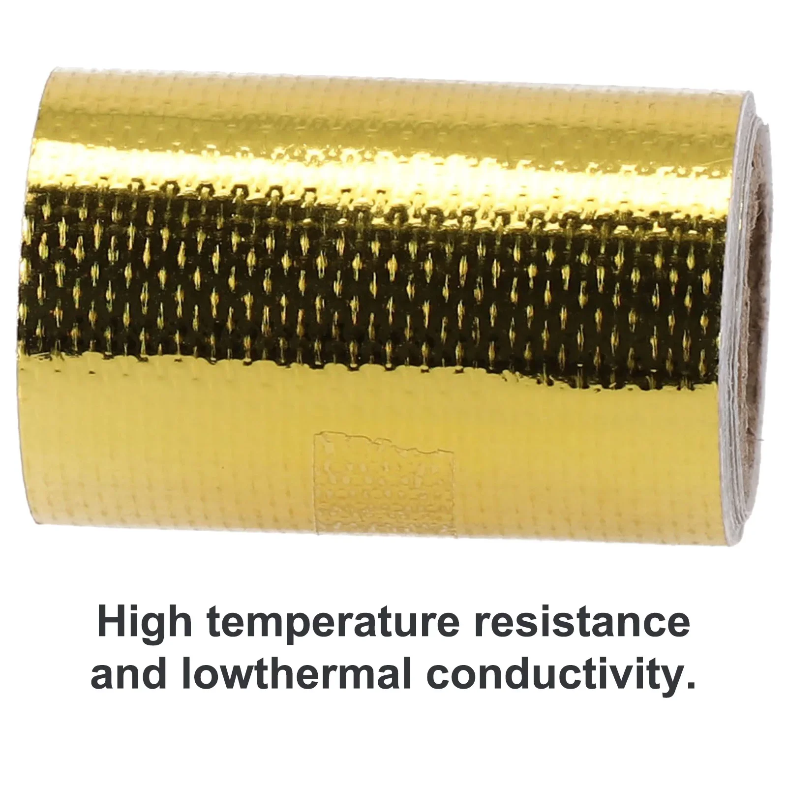 100 X 5cm Heat Shield Wrap Tape Fiberglass Heat Insulation High Temperature Insulation Tape Reflective GMJJ3946