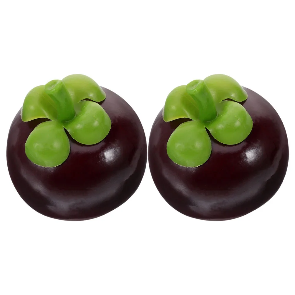 2 قطعة مانغوستين هوائي السيارة القبعات العالية سقف الديكور لطيف الفاكهة السيارات التصميم الخارجي ملحق للمركبة سقف السيارة حلية #1