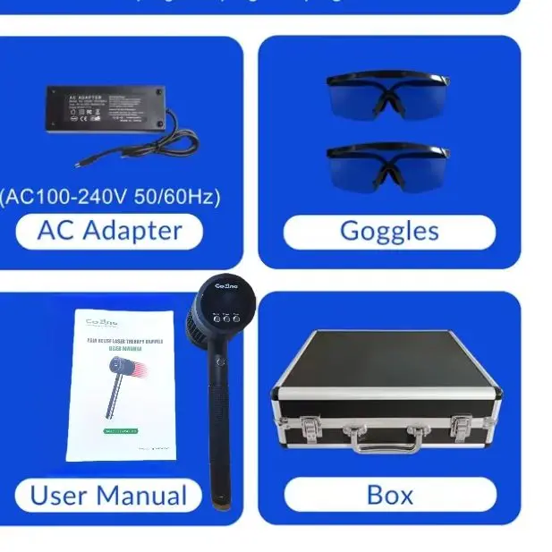 

Портативный лазерный терапевтический аппарат (650 нм + 808 нм) с инфракрасным светом для глубокой терапии тканей, снятия боли в мышцах, для людей и животных