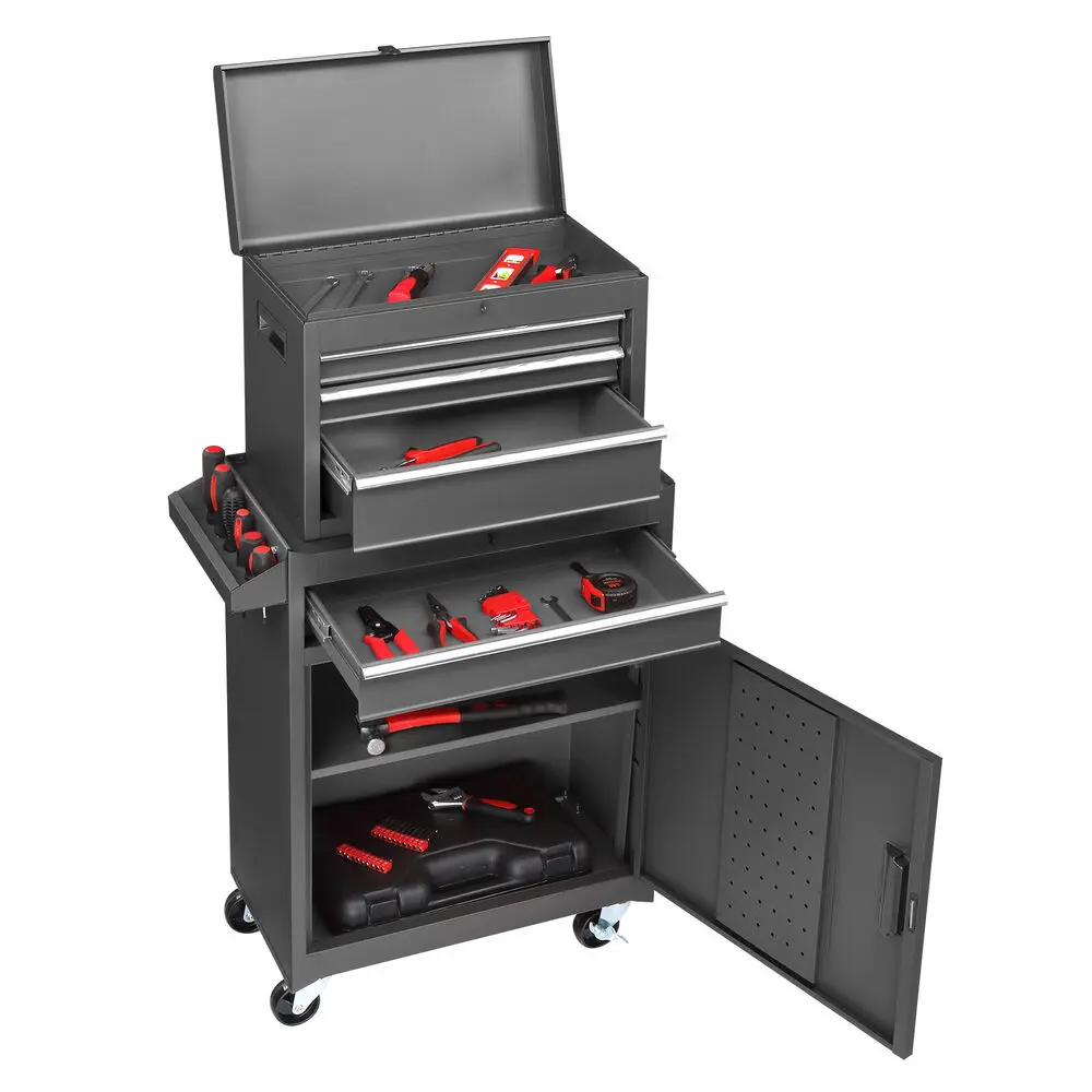 Rolling Tool Chest with Drawers Tool Organization Box Storage Cabinet for Garage