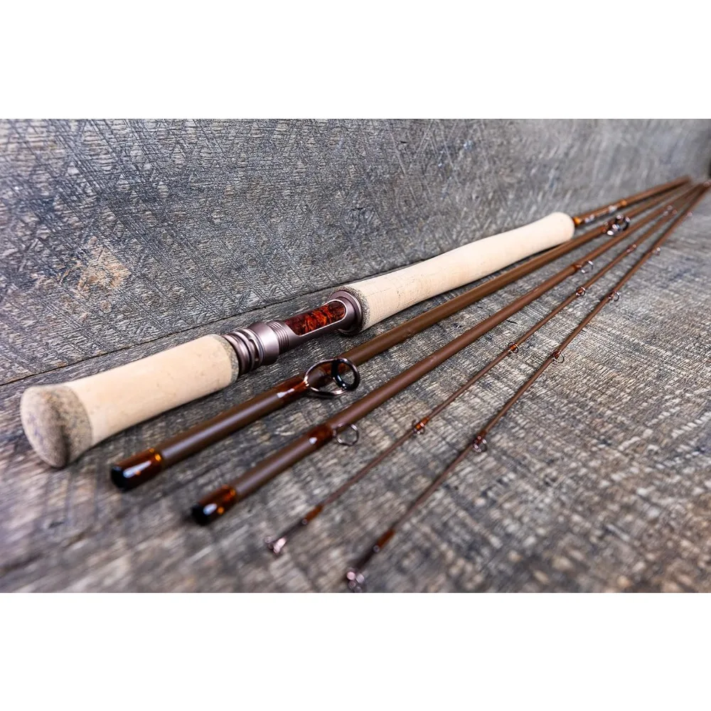 Fly Fishing Rod with Carrying Case and Extra Rod Tip Section, Slow-Medium-Fast Action, 2-12wt