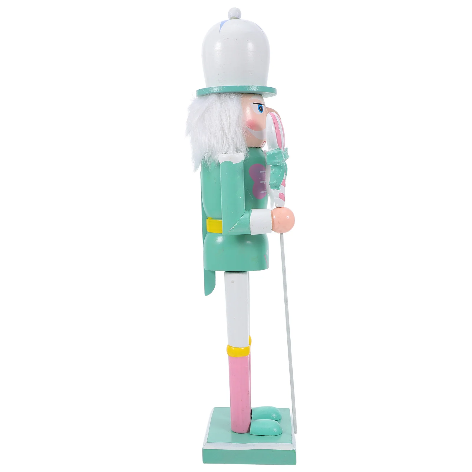 

Christmas Nutcracker Soldier Wooden Decor Handpainted Multiuse for Holiday Table Shelf Fireplace Festive Ornament