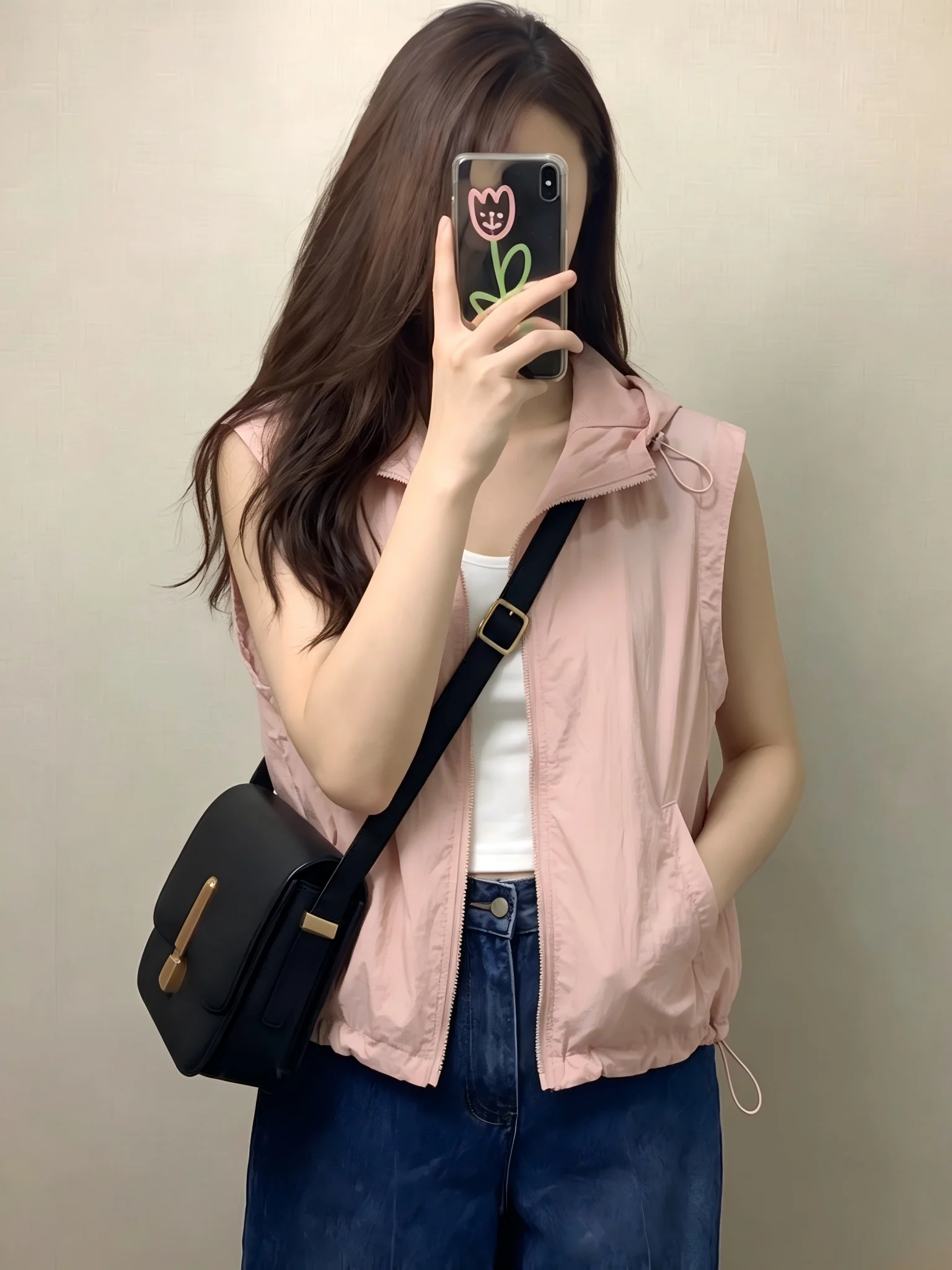 

Women's Sleeveless UV Protection Vest 2024 Spring Summer Outdoor Lightweight Loose Mesh Jacket Hat Integrated Casual Style