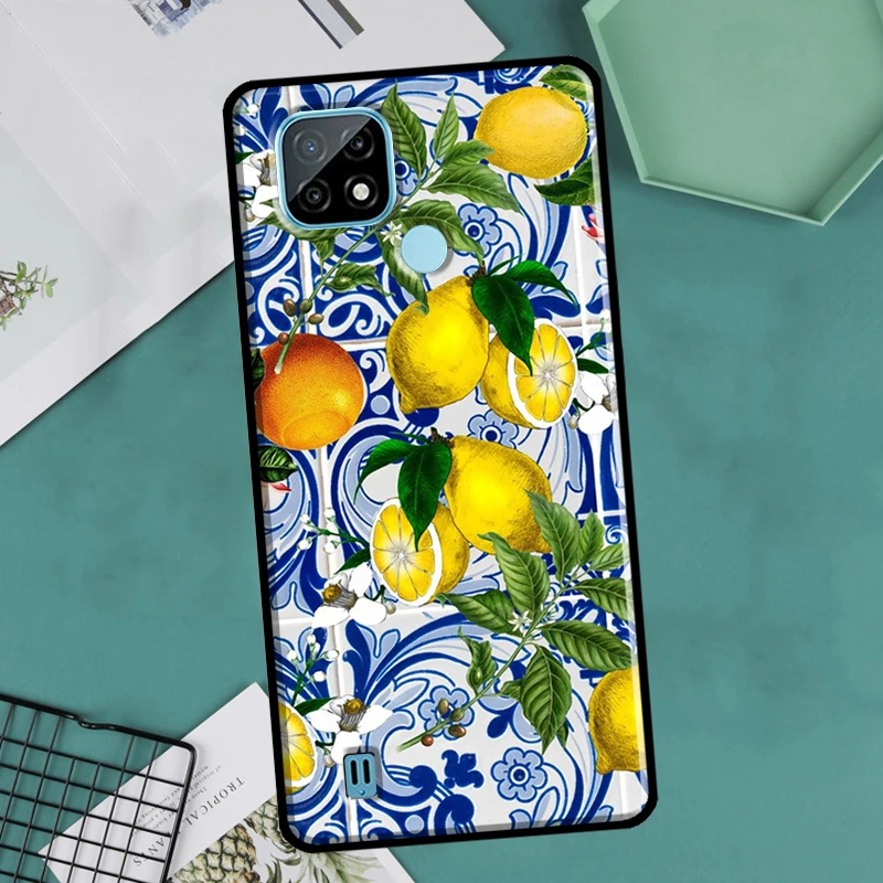 Summer Fruit Lemon For Realme GT Neo 2 3 Master 8i 9i 8 9 Pro Plus C35 Case For OnePlus 9 10 Pro 9R 10R Nord2