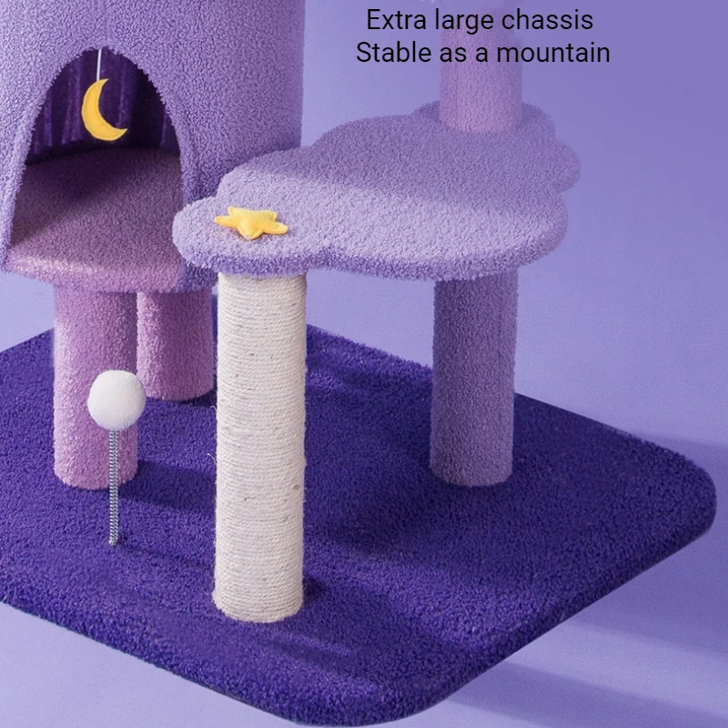 Multi-Level Cat Tree Tower, Home Furniture, Scratching Post, Climbing Frame, Jumping Toy, Spacious Perch, Pet Items