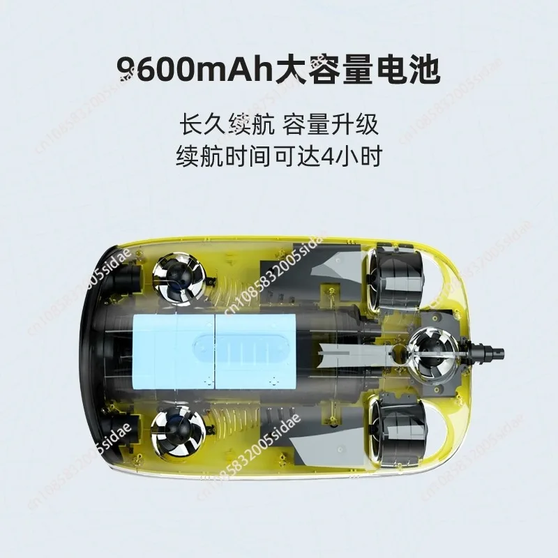 4K Underwater Drone with Robotic Arm Ai Vision Lock 360 Omnidirectional Movement  Underwater Rov