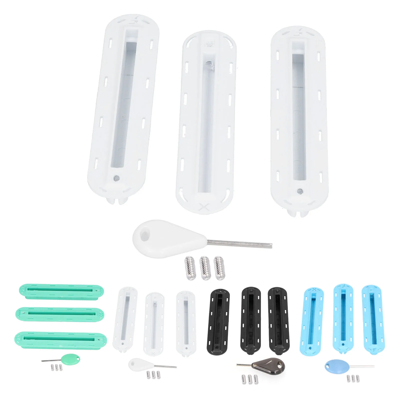 3PCS/set Surfboard Rudder  Plastic Finned Box Plug Fin Plug Base with Screws Fin Plugs Surfboard Finned Box Plug Fin Plug