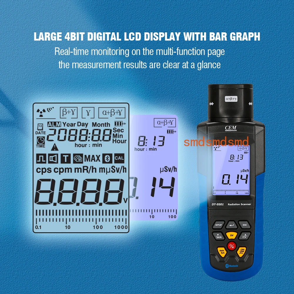 

DT-9501 Geiger counter Nuclear Radiation Detector Dosimeter X-ray Radioactivity Tester Marble Detector