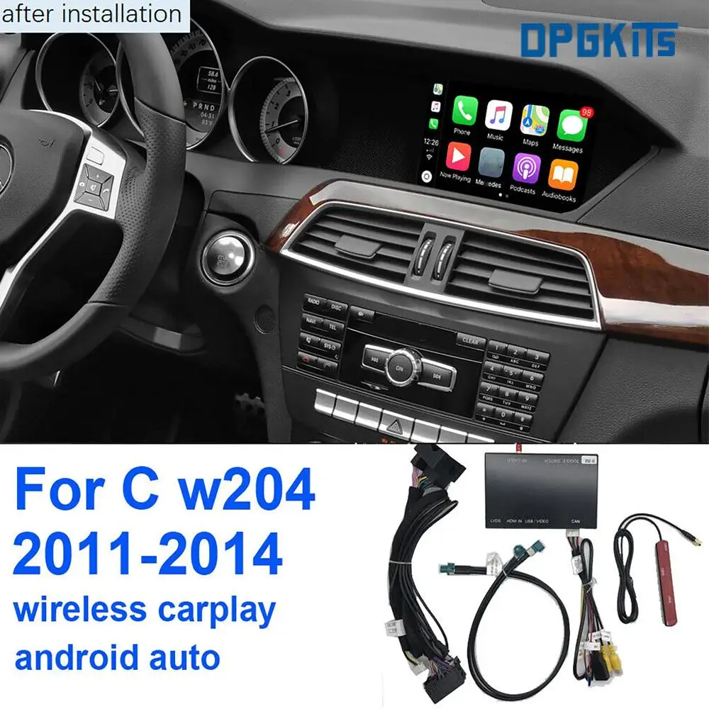 

1 комплект, автомобильный беспроводной Carplay Airplay для Mercedes Benz C Class W204 A-Class W176 G-Class W463 GLA GLK NTG4.5 NTG4.7 2011-2015