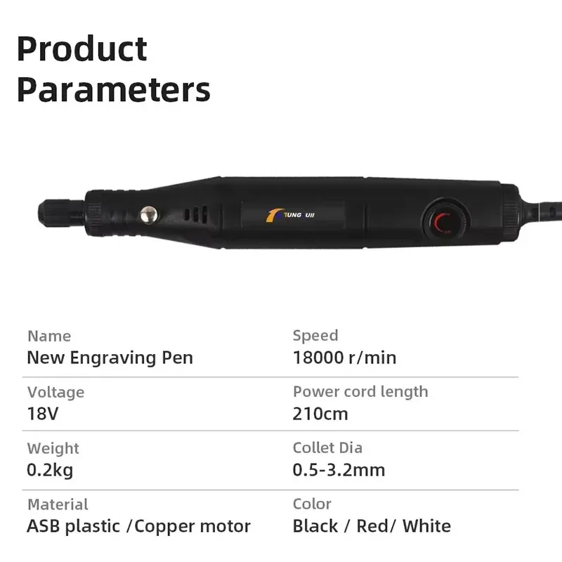 

18 В электрическая ручная дрель с переменной скоростью, вращающийся сверлильный инструмент с аксессуарами, мини-ручная дрель Dremel, совместимая гравировальная ручка