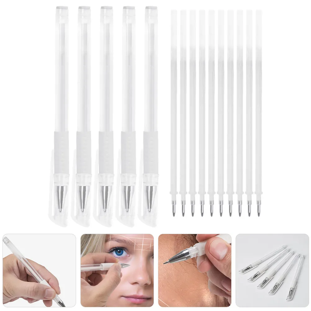 

Набор из 1 водонепроницаемого маркера для татуировок и разметки кожи, профессиональный инструмент для позиционирования бровей, для боди-арта, макияжа, хирургический маркер