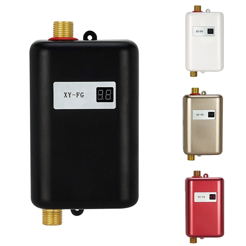 

3800W Electric Water Heater Instantaneous Tankless Instant Hot Water Heater Shower Flow Water Boiler 220V