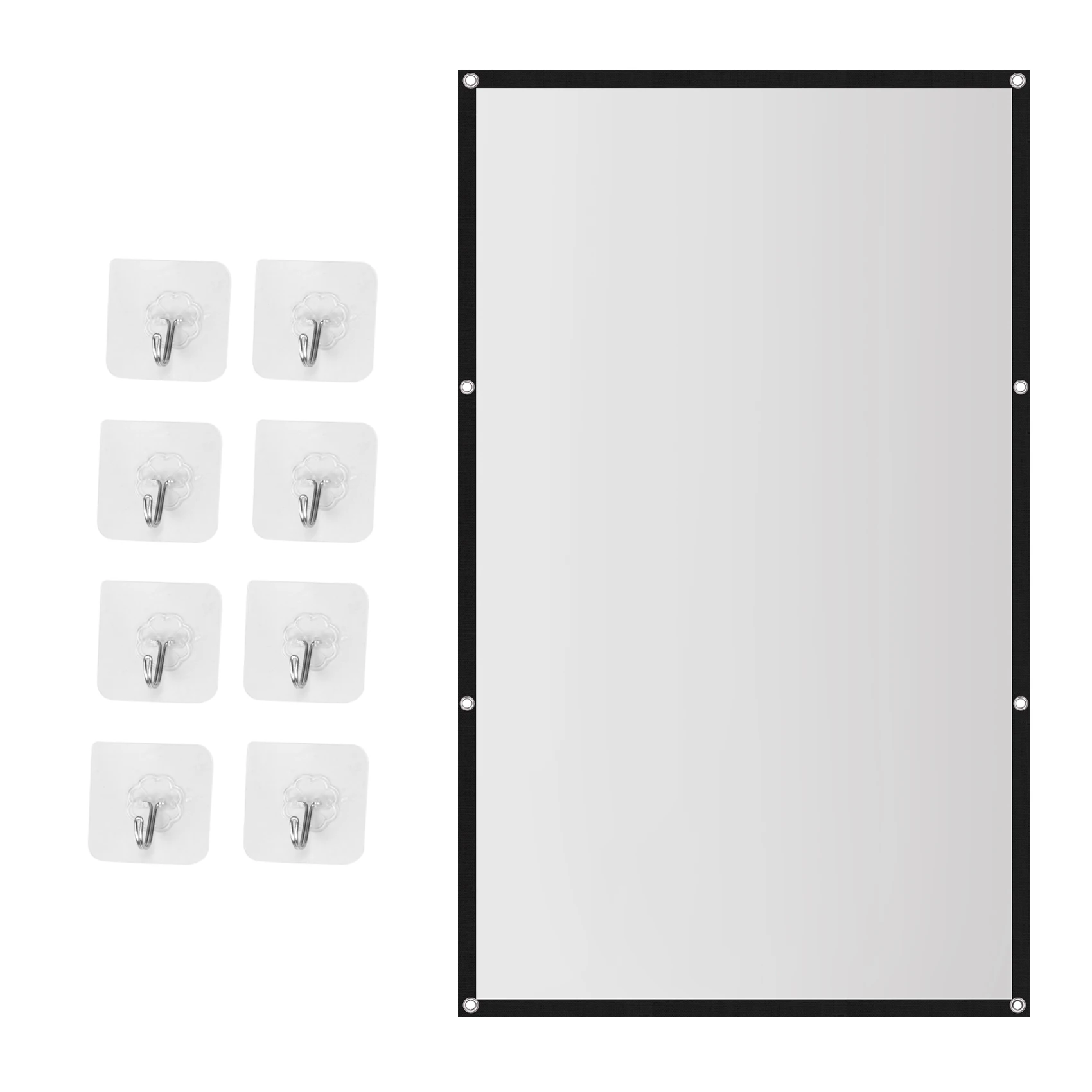 

Portable Projector Screen for Home Theater Outdoor HD White Foldable Anti-Crease (100Inch)